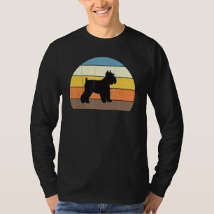 Camiseta Miniaturas Cool Retro Atardecer Schnauzers - Gran