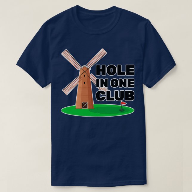 Camiseta Miniature Golf Hole In One Club Golfer (Diseño del anverso)