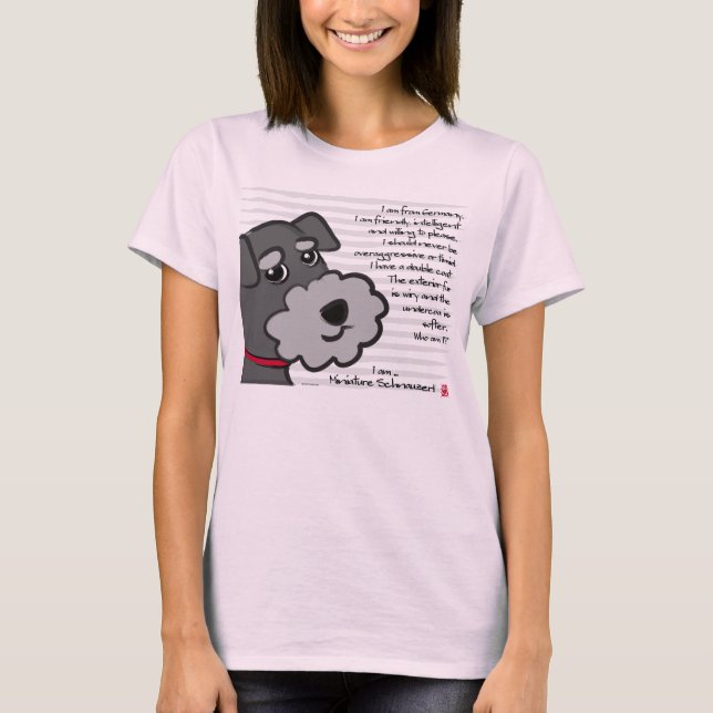 Camiseta Miniature Schnauzer (Anverso)