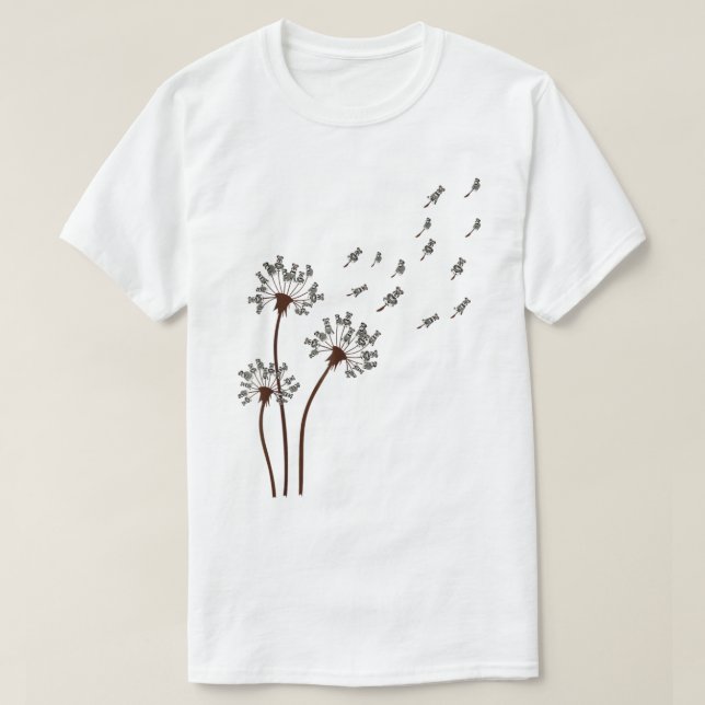 Camiseta Miniature Schnauzer Flower Dandelion Shirt Dog Mam (Diseño del anverso)
