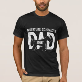 Camiseta Miniature Schnauzer Padre Perro Padre Cachorro
