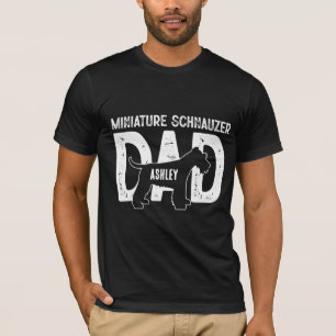 Camiseta Miniature Schnauzer Padre Perro Padre Cachorro