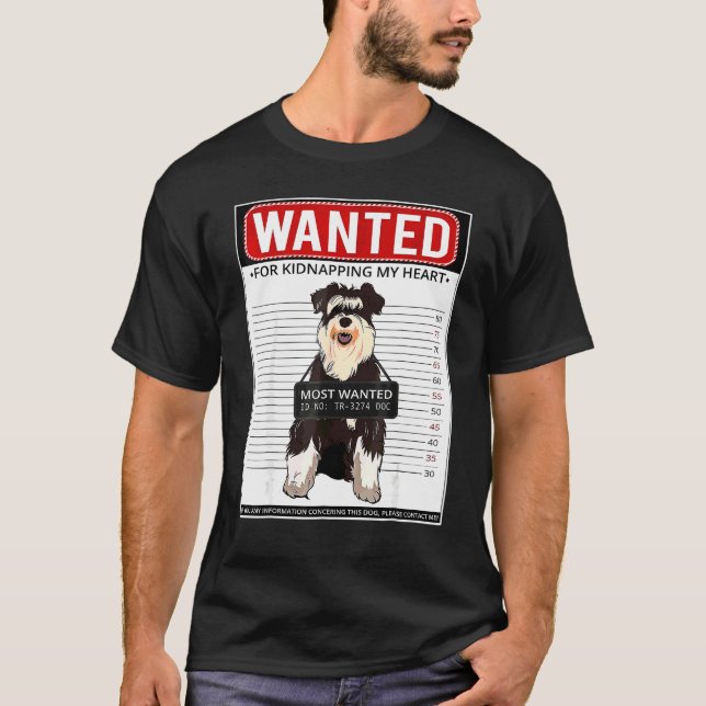 Camiseta Miniature Schnauzer Papá Mamá   (Anverso)
