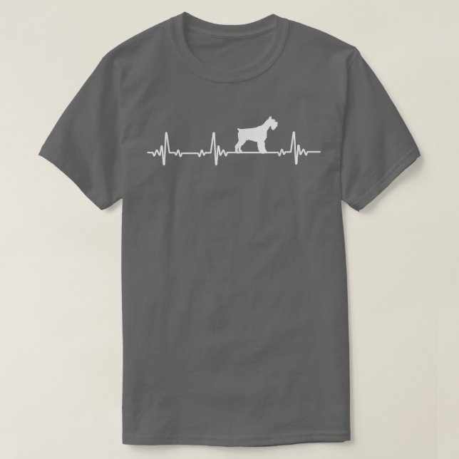 Camiseta Miniature Schnauzers Dog Heartbeat Dogs Lovers Men (Diseño del anverso)