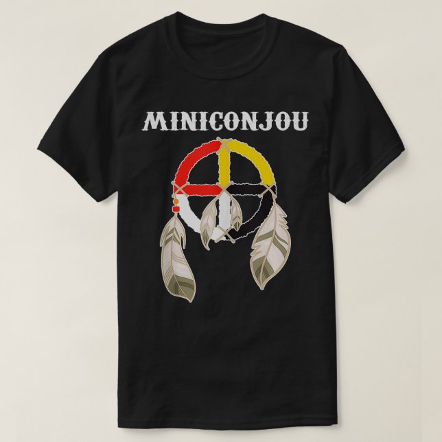Camiseta Miniconjou Lakota Sioux South Dakota Medicine Whee (Diseño del anverso)