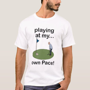 Camiseta Minigolf de Golf en Miniatura Jugando a mi Propio 