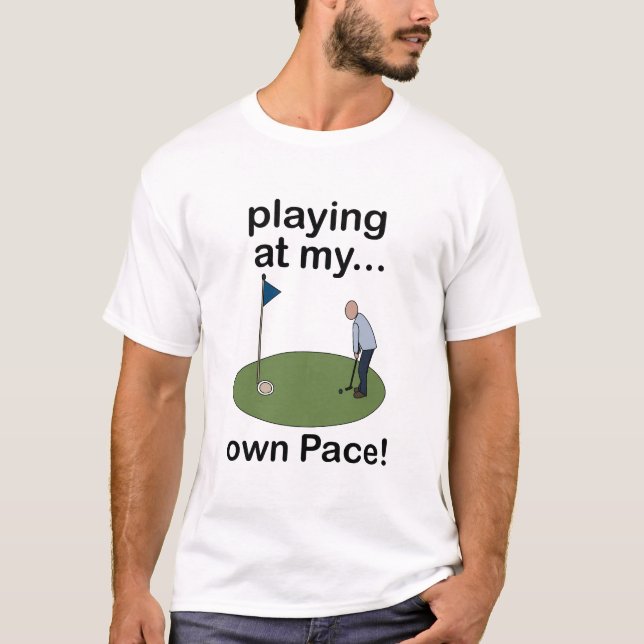 Camiseta Minigolf de Golf en Miniatura Jugando a mi Propio  (Anverso)