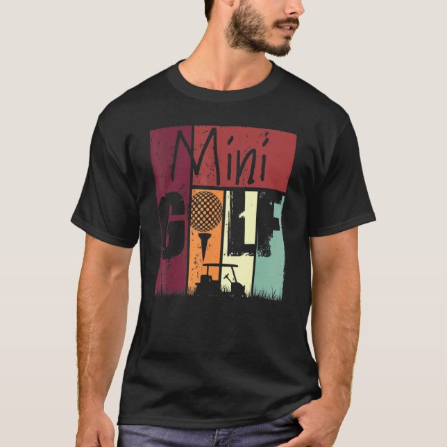 Camiseta Minigolf Vintage Mini Golf Golfing (Anverso)