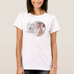 Camiseta Mínima Caligrafía Foto Cumpleaños Nuera
