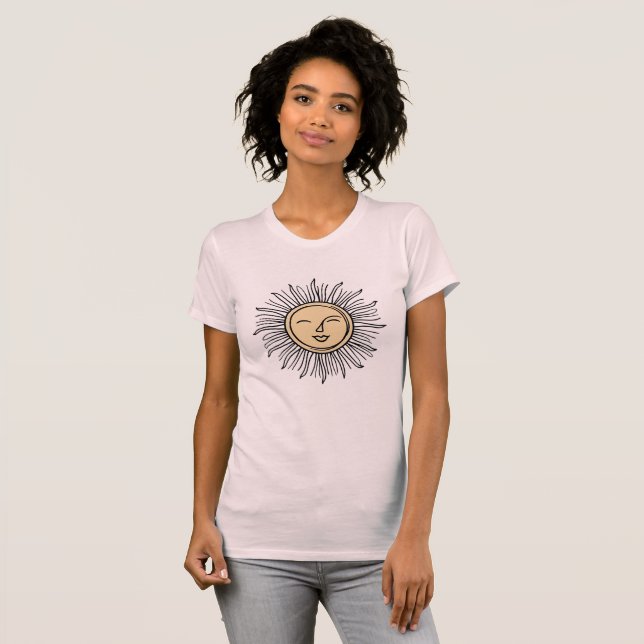 Camiseta Mínima De Sun Boho De Rising (Anverso completo)