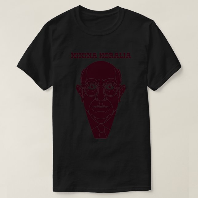 Camiseta Minima Moralia Adorno (Diseño del anverso)