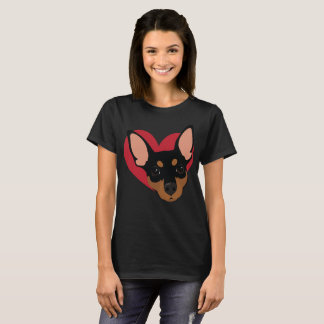 Camiseta mínima No2 del Pin del corazón