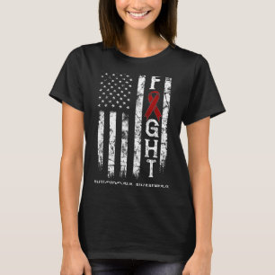 Camiseta Minimal Amyloidosis guerrero bandera de EE. UU.