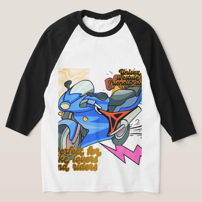 Camiseta Minimal Bike Art Graphic – Modern Motorcycle (Distribución)