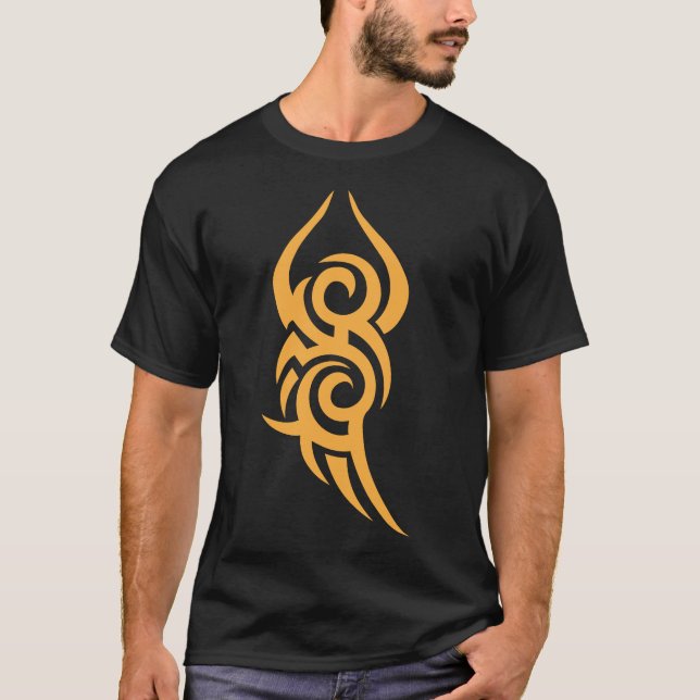 Camiseta Minimal Black Ink Tattoo Style Artwork (Anverso)