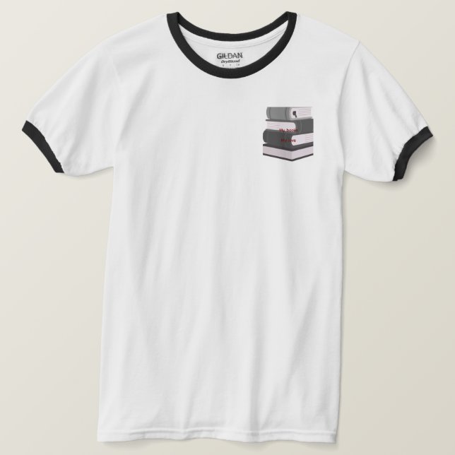 Camiseta Minimal Book Art (Anverso del diseño)