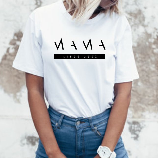 Camiseta Minimal & Chic Mama Scripted Women's Basic T-Shirt (Subido por el creador)