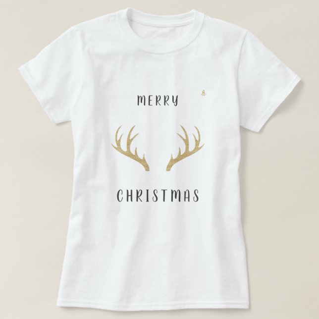 Camiseta Minimal Christmas Line Art Tree | KaliraArts (Diseño del anverso)