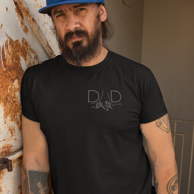 Camiseta Minimal Dad Line Art Father Child Design (Subido por el creador)