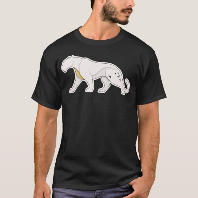 Camiseta Minimal Panther Symbol | Abstract Animal Icon (Anverso)
