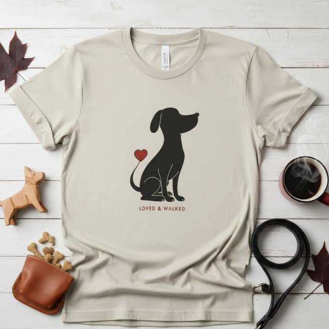 Camiseta Minimal Pawline Design - Dog Lover Graphic (Subido por el creador)