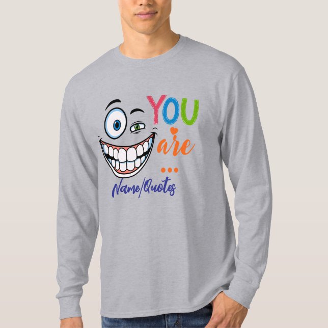 Camiseta Minimal Sarcastic Quote (Anverso)