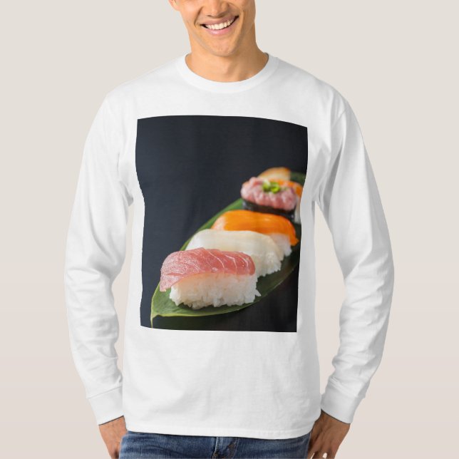 Camiseta Minimal Sushi – Japanese tranquility and perfectio (Anverso)