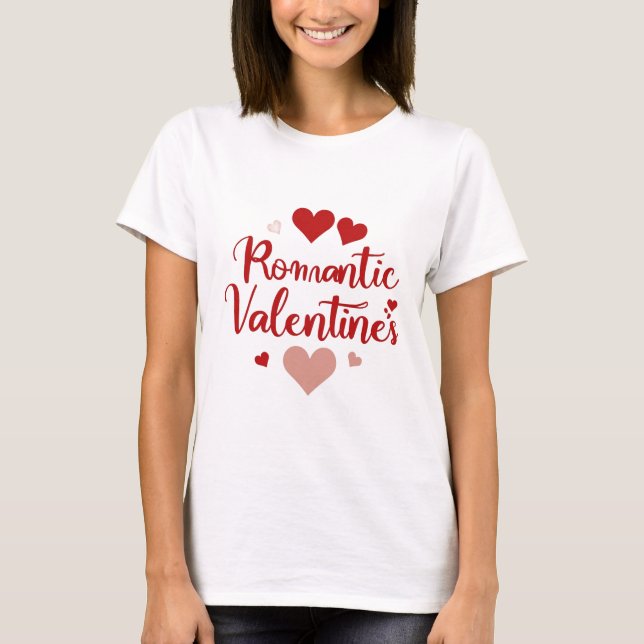 Camiseta Minimal Valentine’s Day Love Typography Design | R (Anverso)