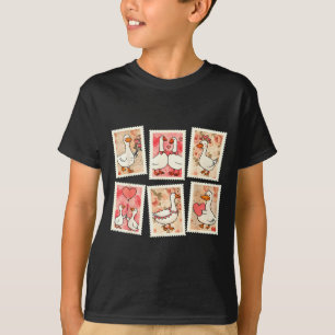 Camiseta Minimal Vintage San Valentín Ganso Xoxo Mío