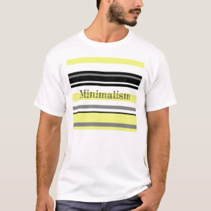 Camiseta Minimalismo Amarillo Rayas Negras