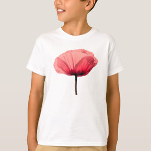 Camiseta Minimalismo en la flor de la amapola