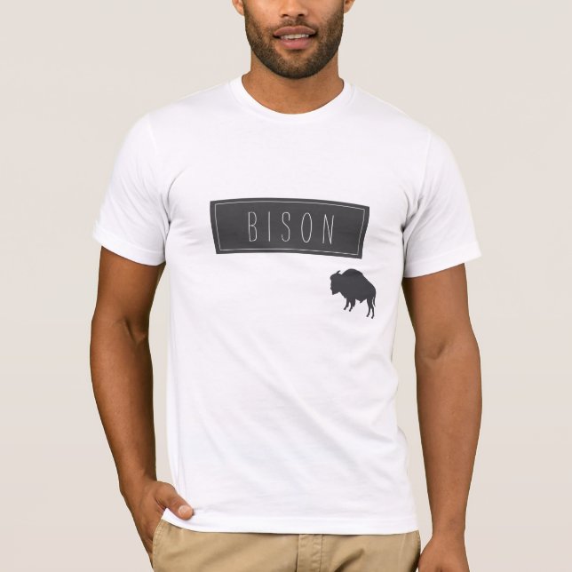 Camiseta Minimalismo Funky Bison (Anverso)
