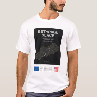 Camiseta Minimalist Bethpage Black Ryder Cup Line Print Tee