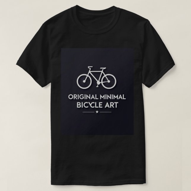 Camiseta Minimalist Bicycle Art (Diseño del anverso)