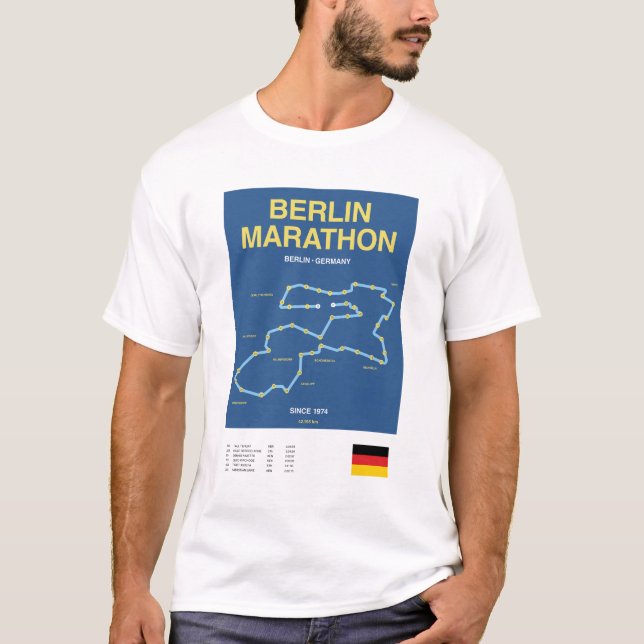 Camiseta Minimalist Boston Marathon Line Print (Anverso)