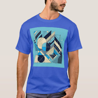 Camiseta Minimalist Geometric Shapes Retro Style gift