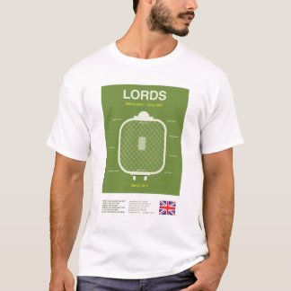 Camiseta Minimalist Lords Cricket Ground Line Print Tee