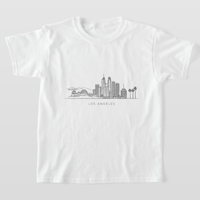 Camiseta Minimalist Los Angeles Skyline Illustration (Distribución)