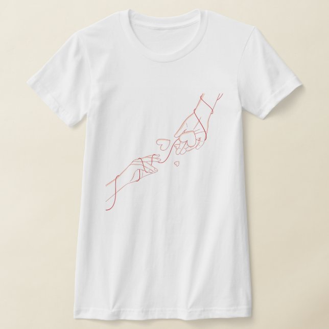 Camiseta Minimalist Love Line Art T-Shirt (Distribución)