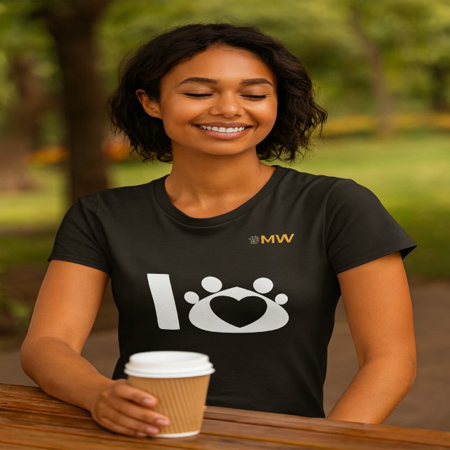 Camiseta Minimalist Pet Lover T-Shirt | Simple Paw Print He (Subido por el creador)