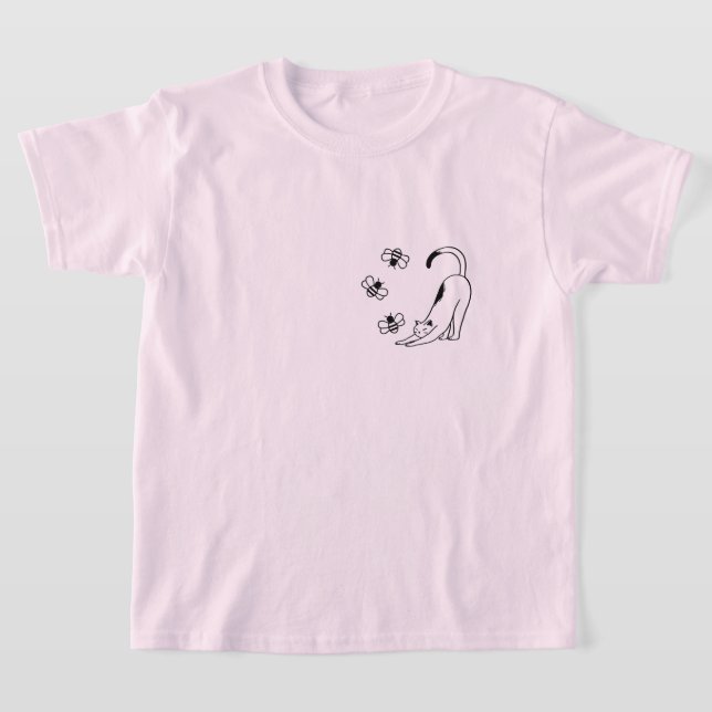 Camiseta Minimalist Spring Kids Cat  (Distribución)