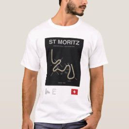 Camiseta Minimalist St Moritz Bobsleigh Line Tee Blk