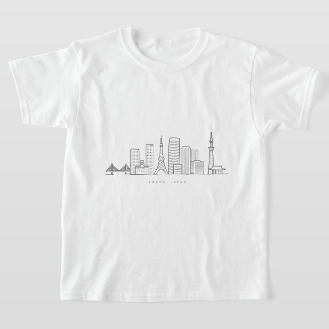 Camiseta Minimalist Tokyo Skyline Illustration (Distribución)