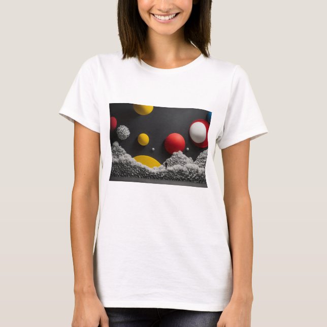 Camiseta Minimalist Zen Garden T-Shirt – Mindfulness & Sere (Anverso)