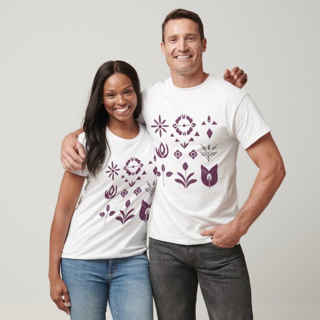 Camiseta Minimalista Boho - Arte de línea moderna  (Unisexo)