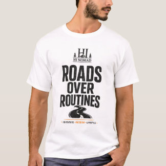 Camiseta Minimalista Caminos Sobre Rutinas | Oscur