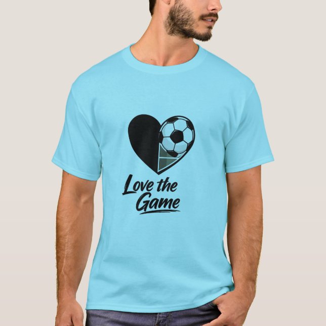 Camiseta Minimalista Corazón Fútbol (Anverso)