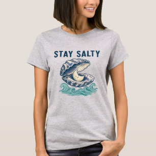Camiseta Minimalista Costera Salada Quédate