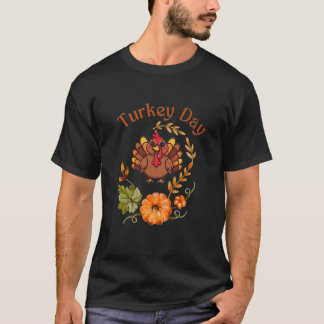 Camiseta Minimalista de Acción de Gracias de Pavo