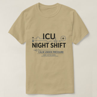 Camiseta Minimalista de Enfermera de Turno Nocturn